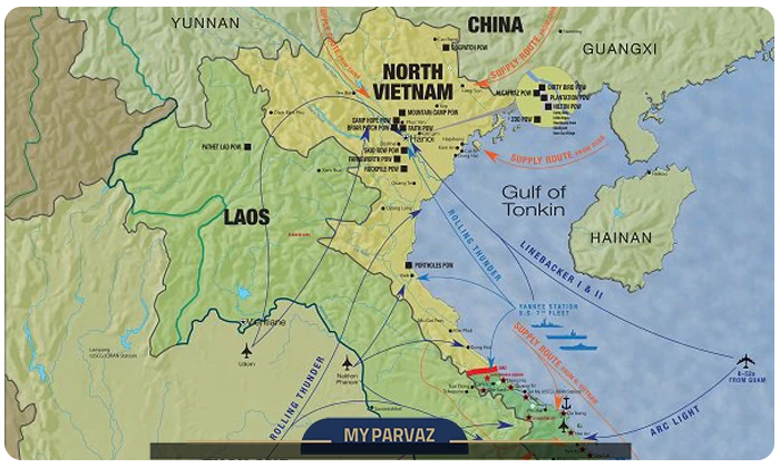 Geographical location of Vietnam